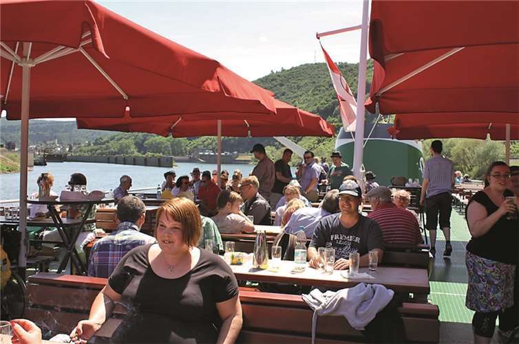 Die Teilnehmer der Tour hatten viel Spaß auf der Mosel. Privat