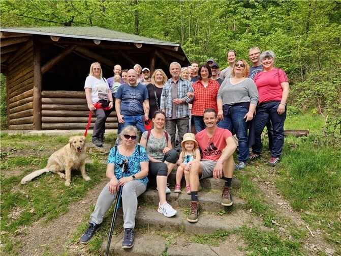 Die Teilnehmer der Wanderung bei einer kleinen Rast.  Foto: privat