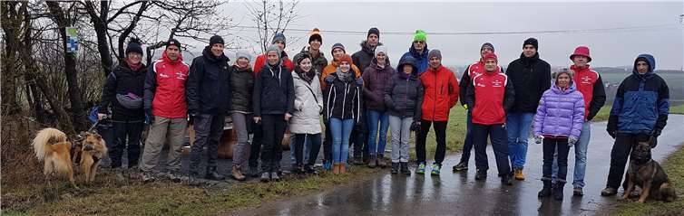 Die Teilnehmer der Winterwanderung.Foto: privat