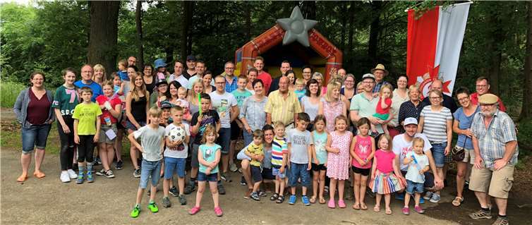 Die Teilnehmer des Familienausflugs der Stadtsoldaten.Privat