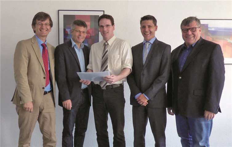 Die Teilnehmer des Informationsgesprächs. privat