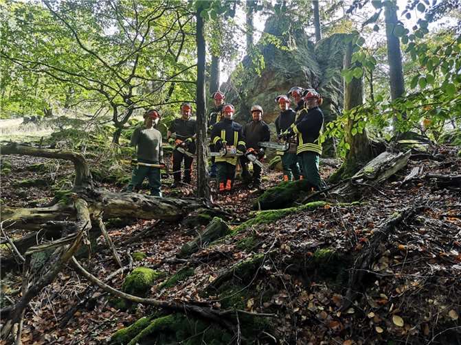 Die Teilnehmer des Motorsägenlehrgangs.  Foto: privat