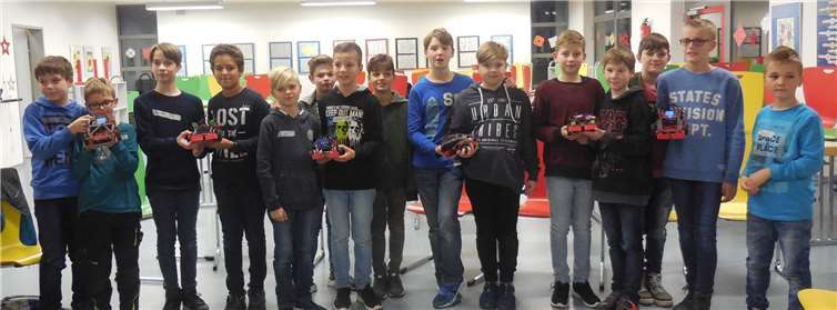 Die Teilnehmer des Roboter-Workshops.Privat