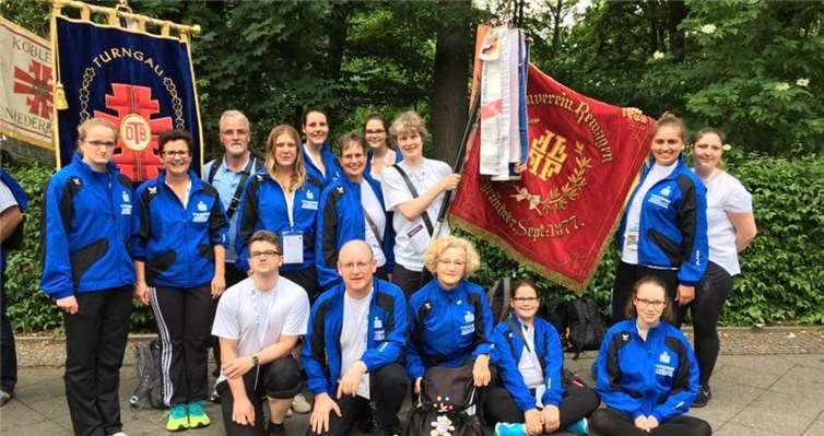 Die Teilnehmer des TV Remagen in Berlin.J. Kausmann