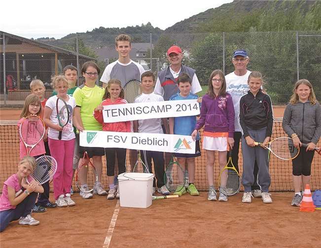 Die Teilnehmer des Tenniscamps hatten viel Spaß und Abwechslung in den fünf Tagen. privat