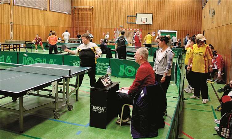 Die Teilnehmer des Tischtennis-C-Turniers zeigten viel Ehrgeiz in der Elztalhalle.  privat