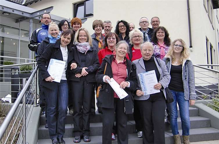 Die Teilnehmer erhielten eine Abschluss-B-Lizenz. privat