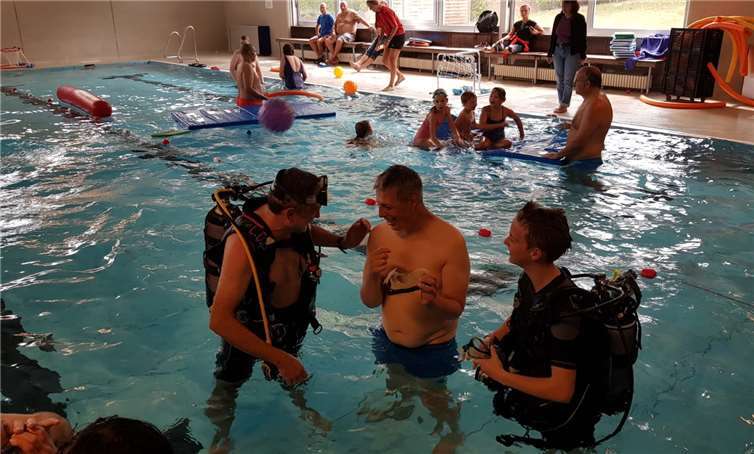 Die Teilnehmer erhielten gute Ratschläge fürs richtige Tauchen.