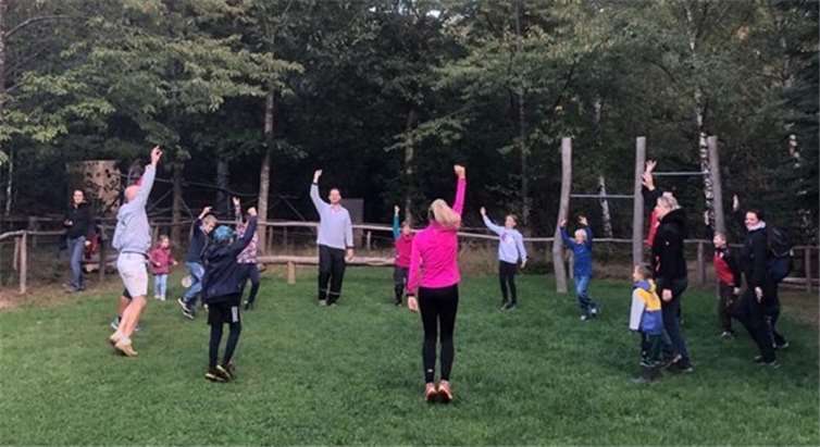 Die Teilnehmer hatten viel Spaß beim Aufslug zum Naturparcours nach Nettersheim. Fotos: privat