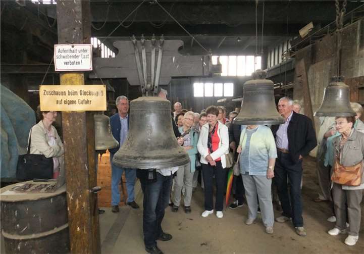 Die Teilnehmer konnten an einer interessanten Führung teilnehmen, die ihnen die Kunst des Glockengießens nahe brachte.