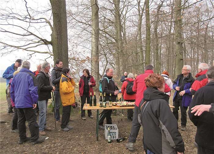 Die Teilnehmer ließen es sich schmecken.privat