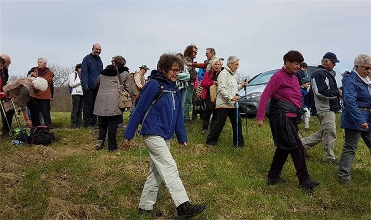 Die Teilnehmer strömen auf die „Osterwiese“ und halten die Augen nach bunten Ostereiern offen.Taunusklub