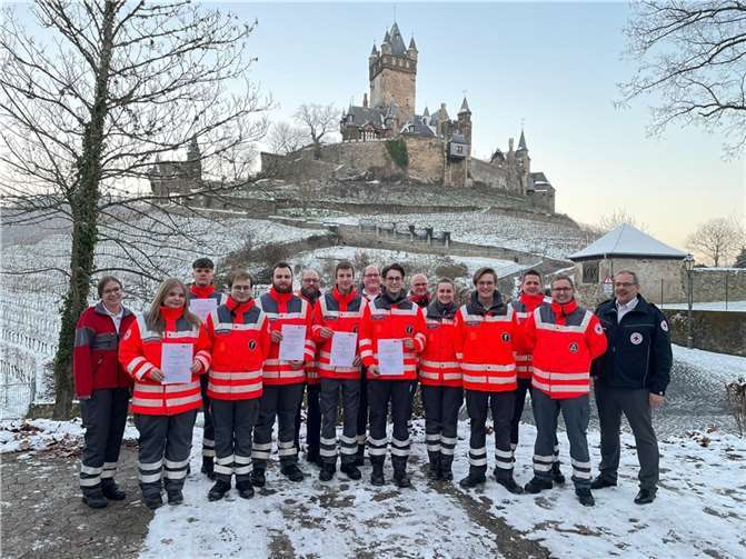 Die Teilnehmer und Ausbilder der DRK Fachausbildung Sanitätsdienst. Foto: privat