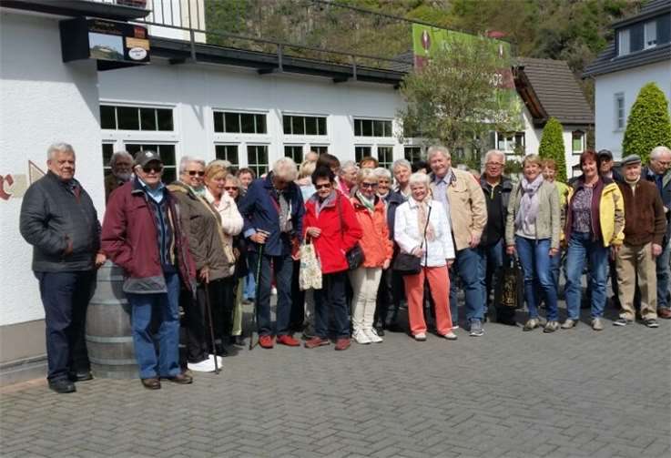 Die Teilnehmer verbrachten einen schönen Tag in Mayschoß. privat