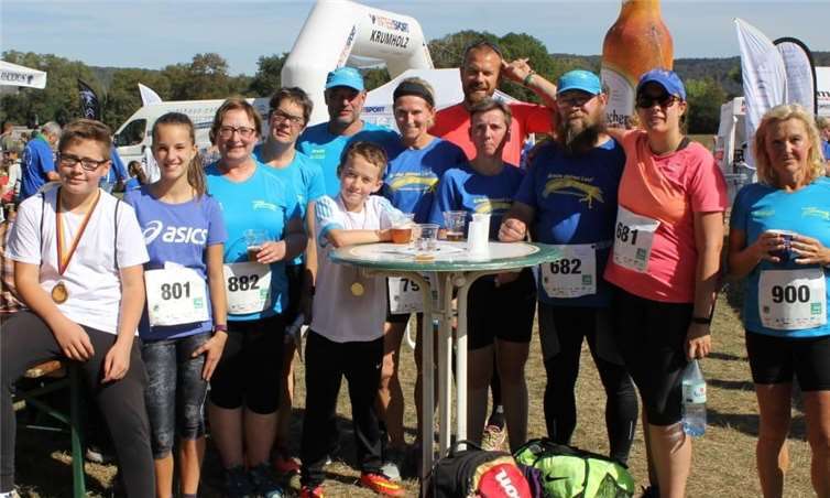 Die Teilnehmer vom Lauftreff SV Weitersburg am Laacher See.privat