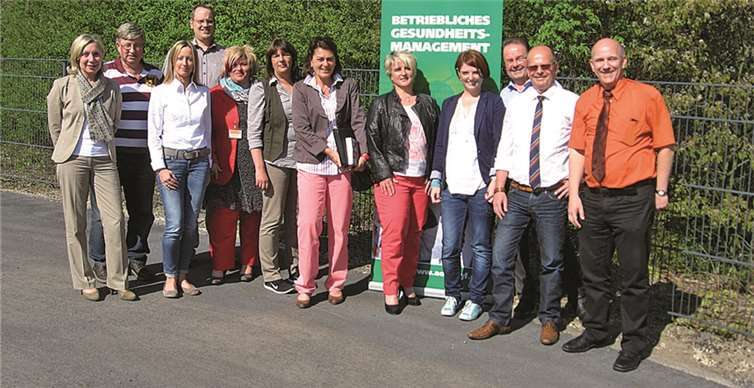 Die Teilnehmer vom Netzwerk Betriebliches Gesundheitsmanagement. Foto: AOK