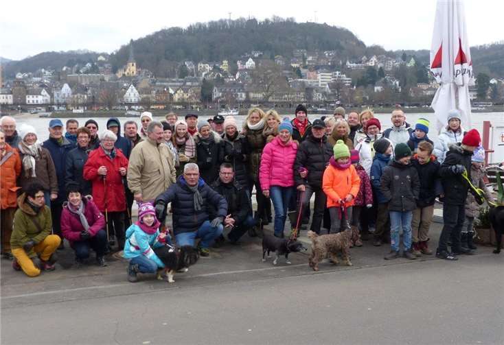 Die Teilnehmer/Innen der Winterwanderung des TC Bad Bodendorf. TC Bad Bodendorf