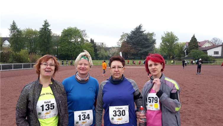 Die Teilnehmerinnen der Sportfreunde 09 Puderbach (v. l.): Natalie Janzen, Anna Kostin, Tatjana Schmidt und Swetlana Schmidt. privat