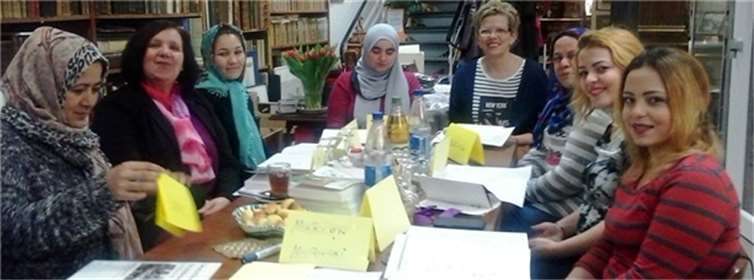 Die Teilnehmerinnen des Deutschkurses sind hoch motiviert. privat