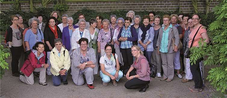 Die Teilnehmerinnen des Jahresausflugs trotzten den Launen des Wetters und ließen sich ihre Tour nichtverderben.privat