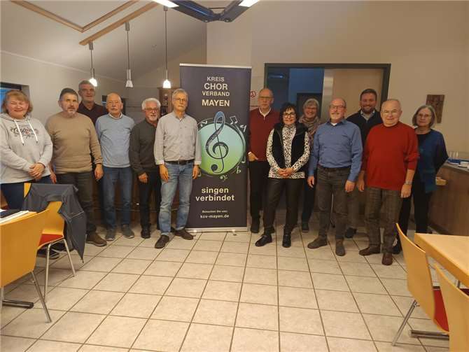 Die Teilnehmerinnen und Teilnehmer des Treffens vom Netzwerk Chor im Gemeindehaus Mertloch. Foto: privat