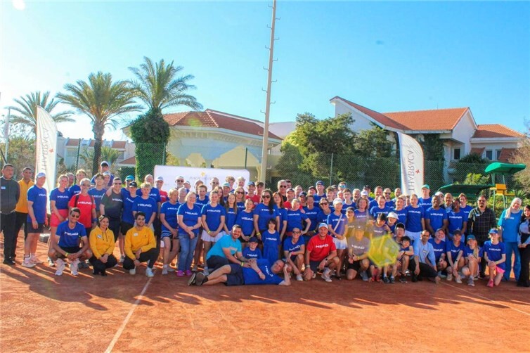 Die Tennismannschaft in Tunesien