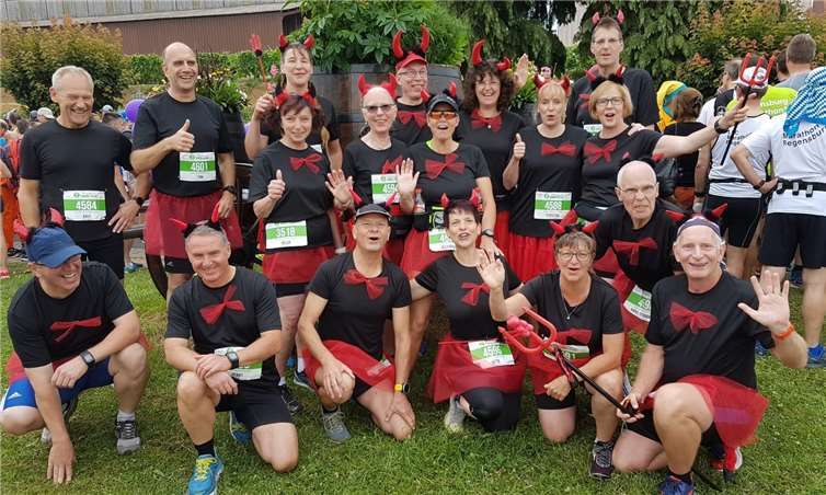 Die „Teufelsläufer“ vor dem Start. Privat