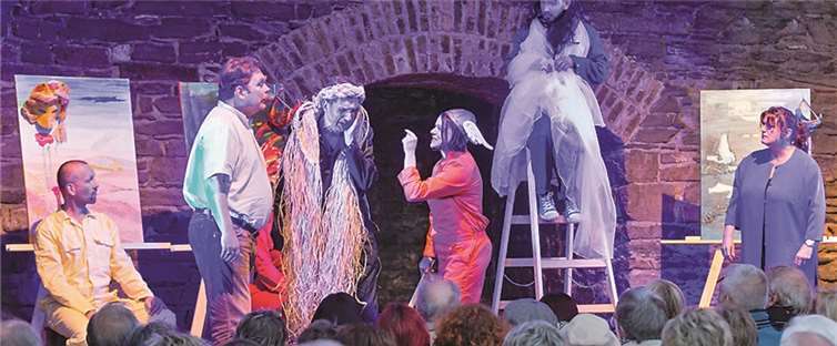 Die Theatergruppe „Die Findlinge“.Sascha Ditscher