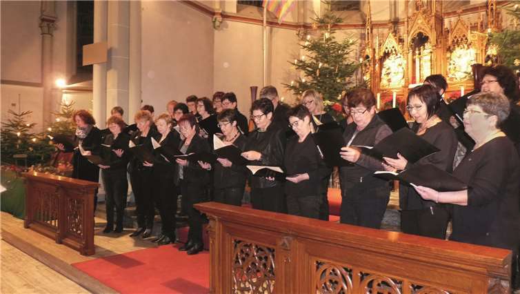 Die Thürer Mädchen stellten unter der Leitung von Stephan Ring ihr Können unter Beweis.
