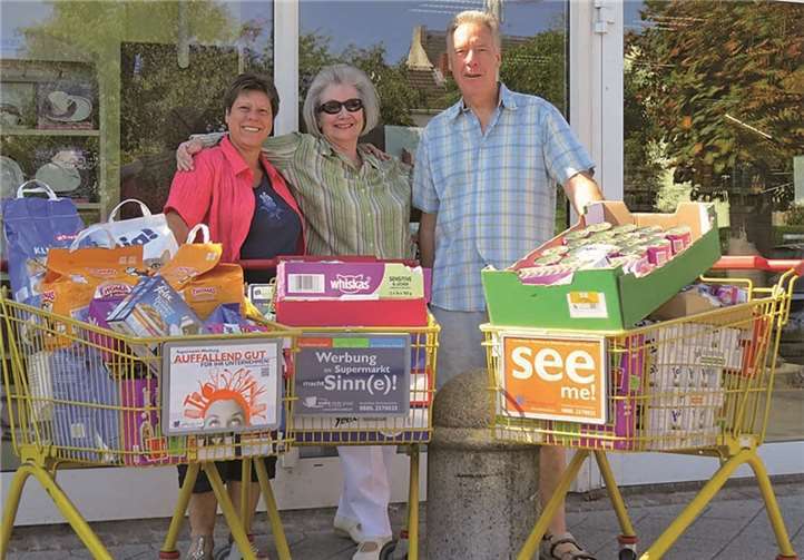 Die Tierfreundin Frau Alice Thull aus Bad Neuenahr spendete Futter im Wert von über 600 Euro.Privat