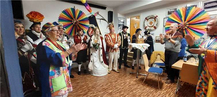 Die Tollitäten Marco I. und Marie I. in der MK Messe. Quellen: MK Lahnstein