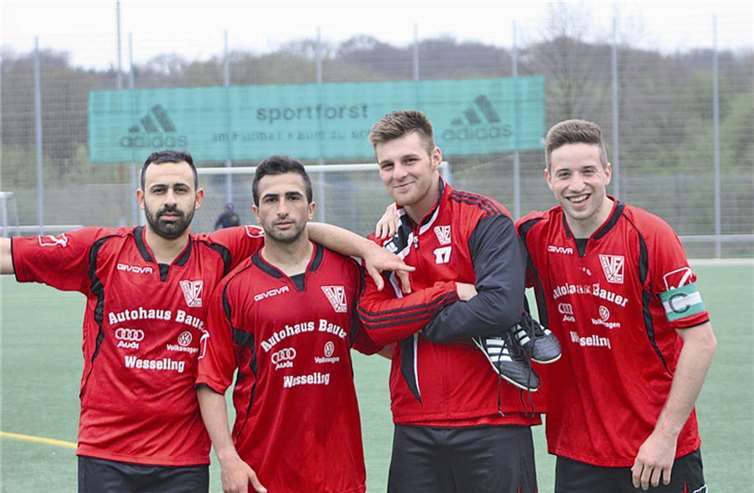 Die Torschützen v.li. Yilmaz,Kayitar, Krasniqi, Schulten. privat