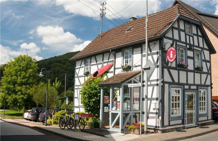 Die Tourist-Information in Waldbreitbach wird umgebaut. Foto: Dominik Ketz / Westerwald Touristik Service