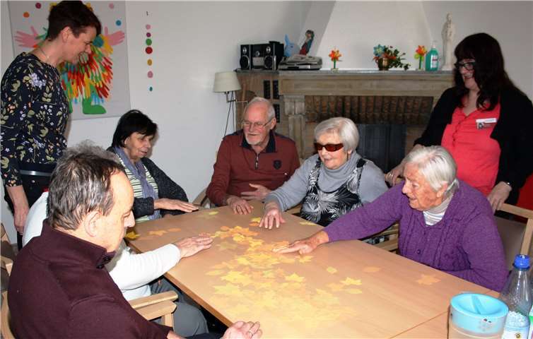 Die Tovertafel ist ein Angebot, das das Kloster Ebernach den Senioren der Tagesstätte Ernst macht.Foto: privat