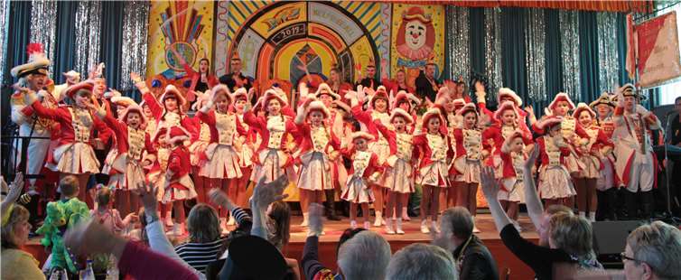Die Traditionsgarde Rot-Weiß Lahnstein war zu Gast. Fotos: MFU