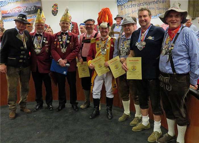 Die Träger der städtischen „Ehrenspange 2020“.