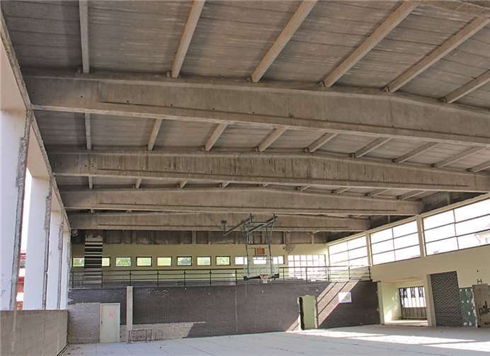 Die Trägerkonstruktion der Decke soll sichtbar bleiben. Der Boden wird komplett erneuert.