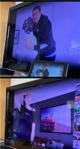 Die Trainer ließen sich einiges einfallen für das Online-Training. Foto: privat