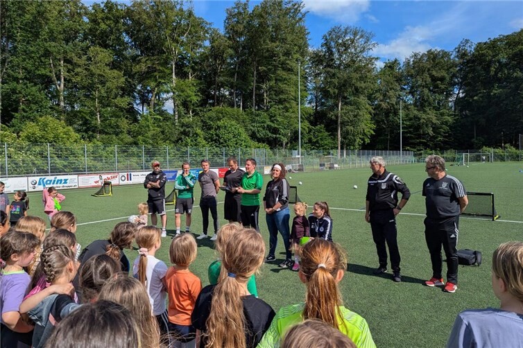 Die Trainer und Organisatoren des Tages