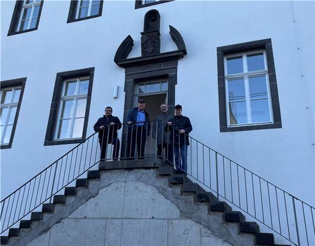 Die Treppe an der Propstei ist bis auf den Verputz fertiggestellt.Foto: privat