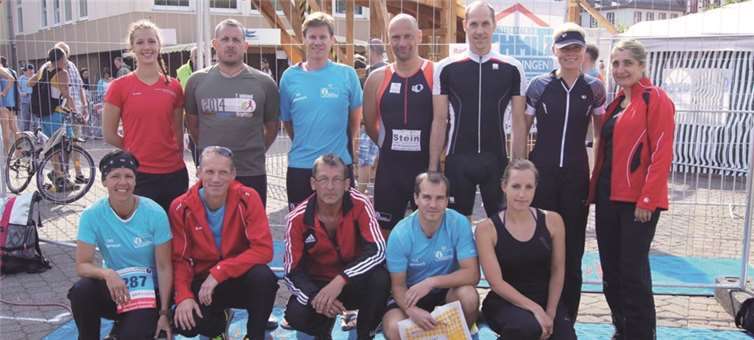 Die Triathleten des TuS Kaisersesch hatten in Zell jede Menge Spaß. privat