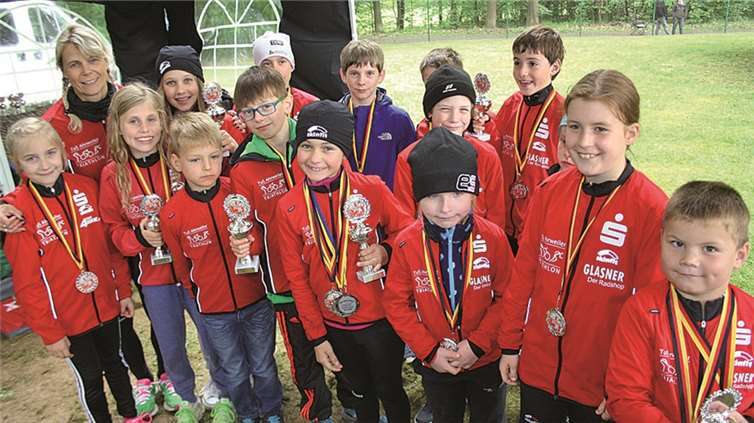 Die Trikids strahlten nach der Vereinsmeisterschaft förmlich um die Wette.privat