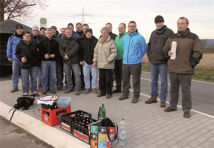 Die Truppe an ihrer „Wiederaufladestation“.privat