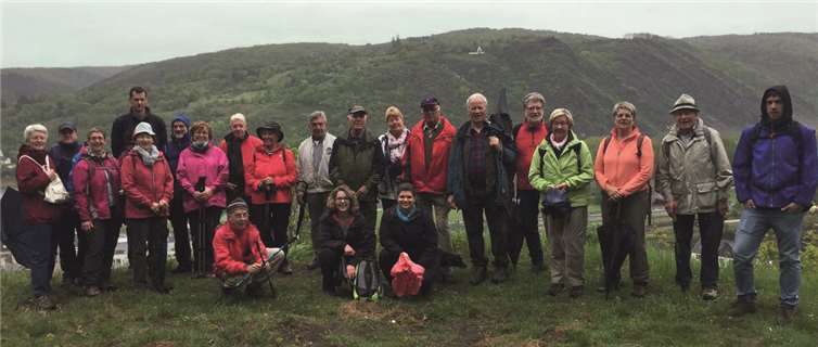 Die Turnabteilung des VfL Brohl wanderte nach Lützing.Privat