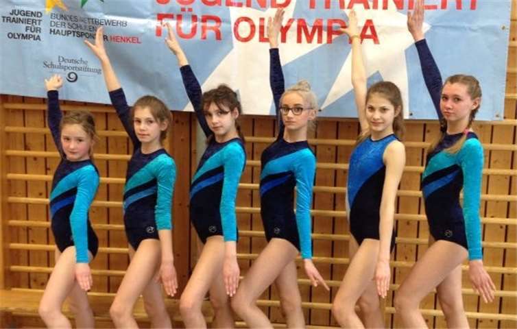 Die Turnerinnen der RS plus Untermosel: v.li. Maja Wolf, Chiara Marasa, Laura Klyta, Antonia Rösler, Kathrin Brachtendorf und Angelina Glushko.privat