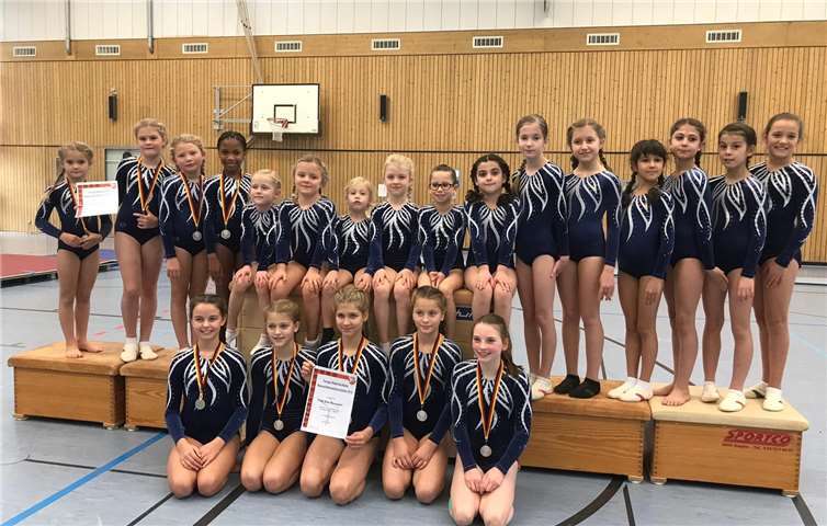 Die Turnerinnen des Jahrgangs 2006 und jünger konnten sich gar verbessern. Foto: privat