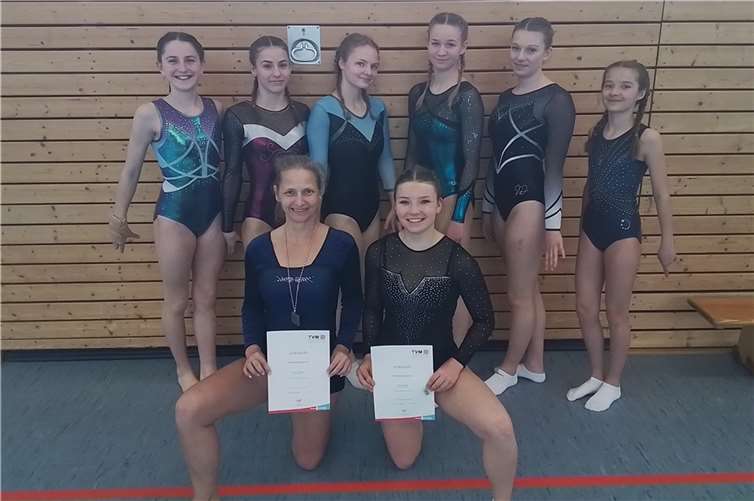 Die Turnerinnen freuen sich, nach ihren Errungenschaften bei der Verbandsmeisterschaft, auf eine erfolgreiche Mannschaftssaison.