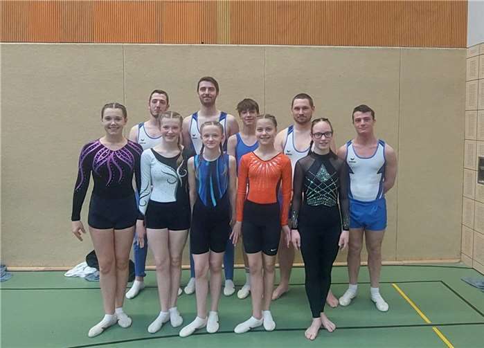 Die Turnerinnen und Turner freuten sich auf ihre Wettbewerbe.