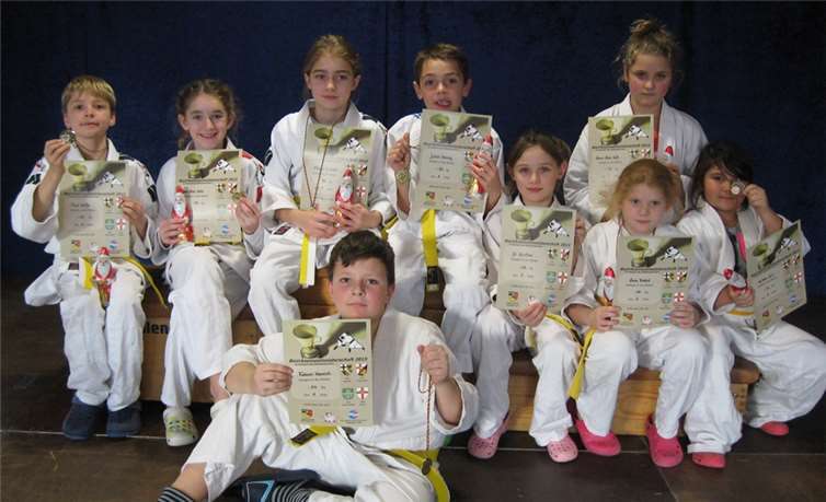 Die U10 der Urmitzer Judoka können sich über einige gute Platzierungen freuen. privat