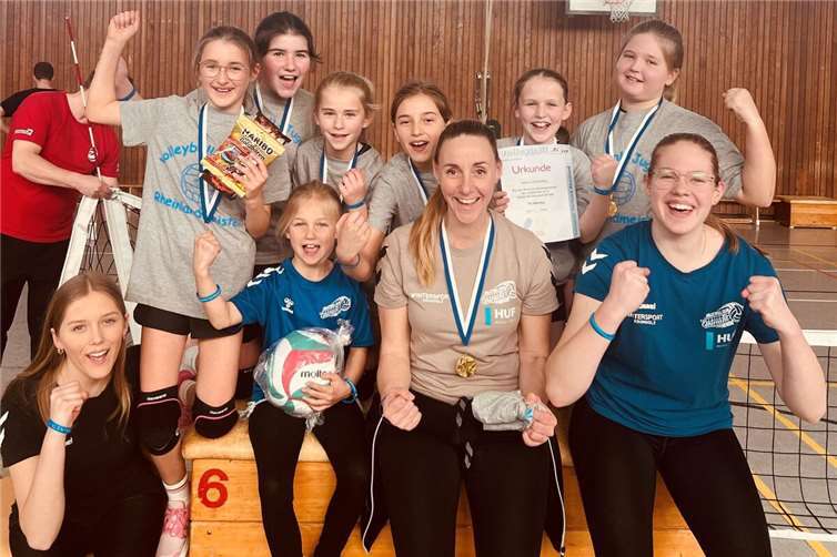 Die U12-Mädchen des VC Eintracht Mendig.  Foto: privat